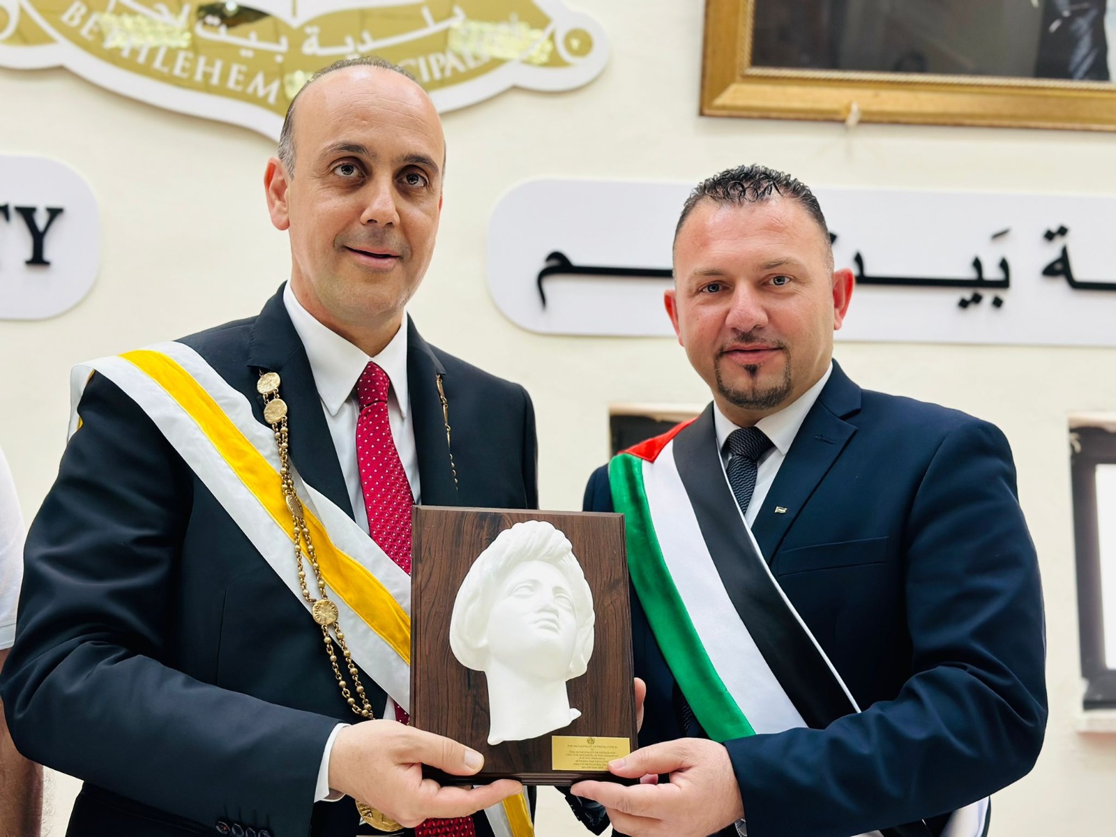 بلدية بيت لحم تحتفل بتوقيع اتفاقية توأمة مع مدينة بافوس القبرصية