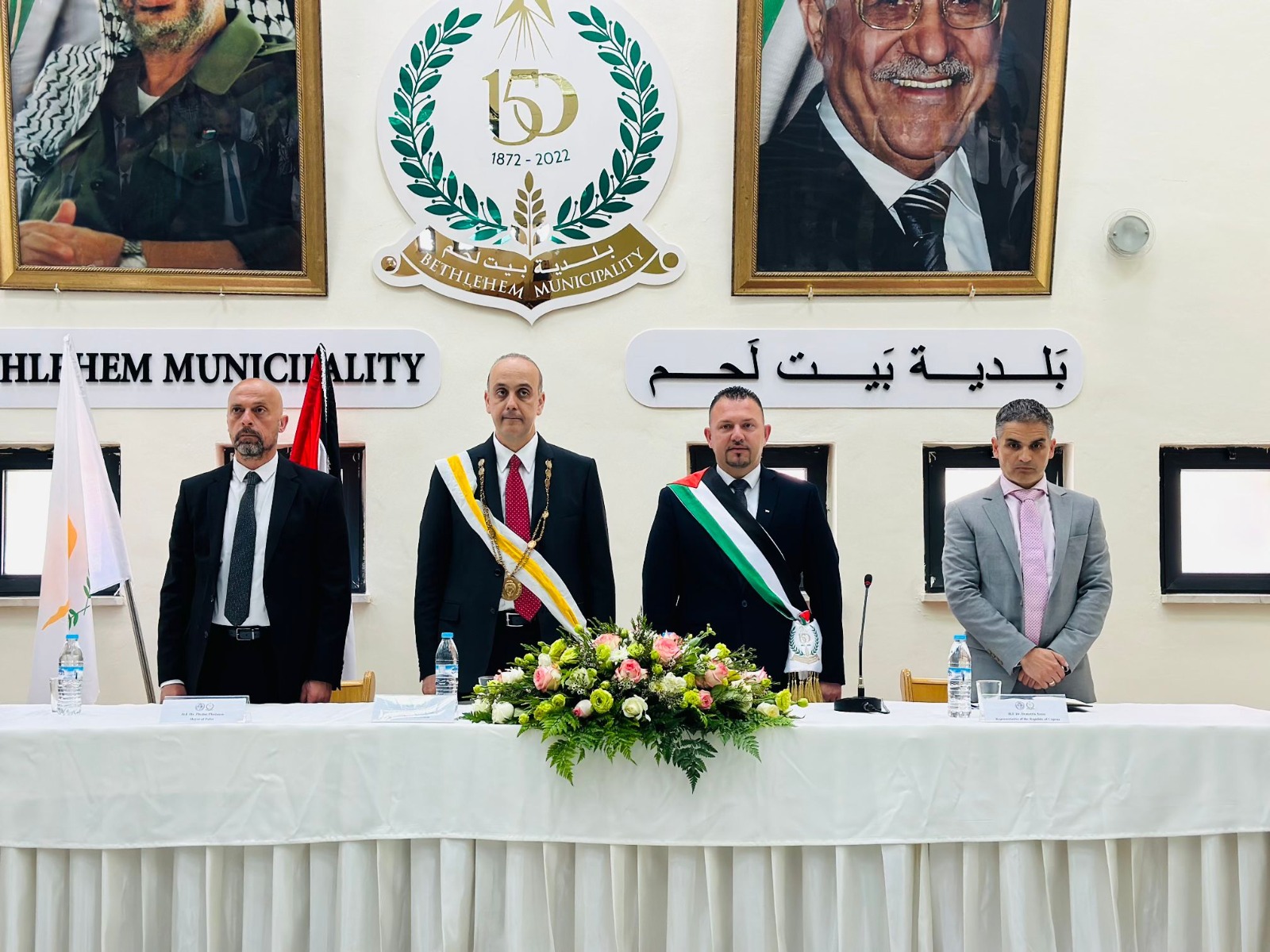 بلدية بيت لحم تحتفل بتوقيع اتفاقية توأمة مع مدينة بافوس القبرصية