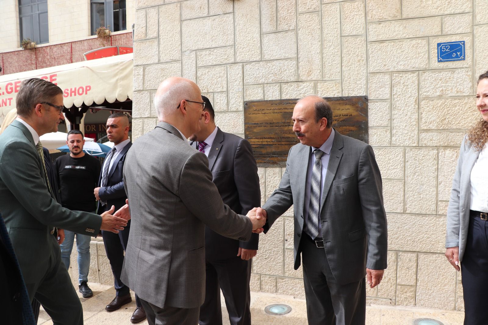 رئيس بلدية بيت لحم حنانيا يستقبل رئيس المجلس الاتحادي لجمهورية ألمانيا الاتحادية (البوندسترات)