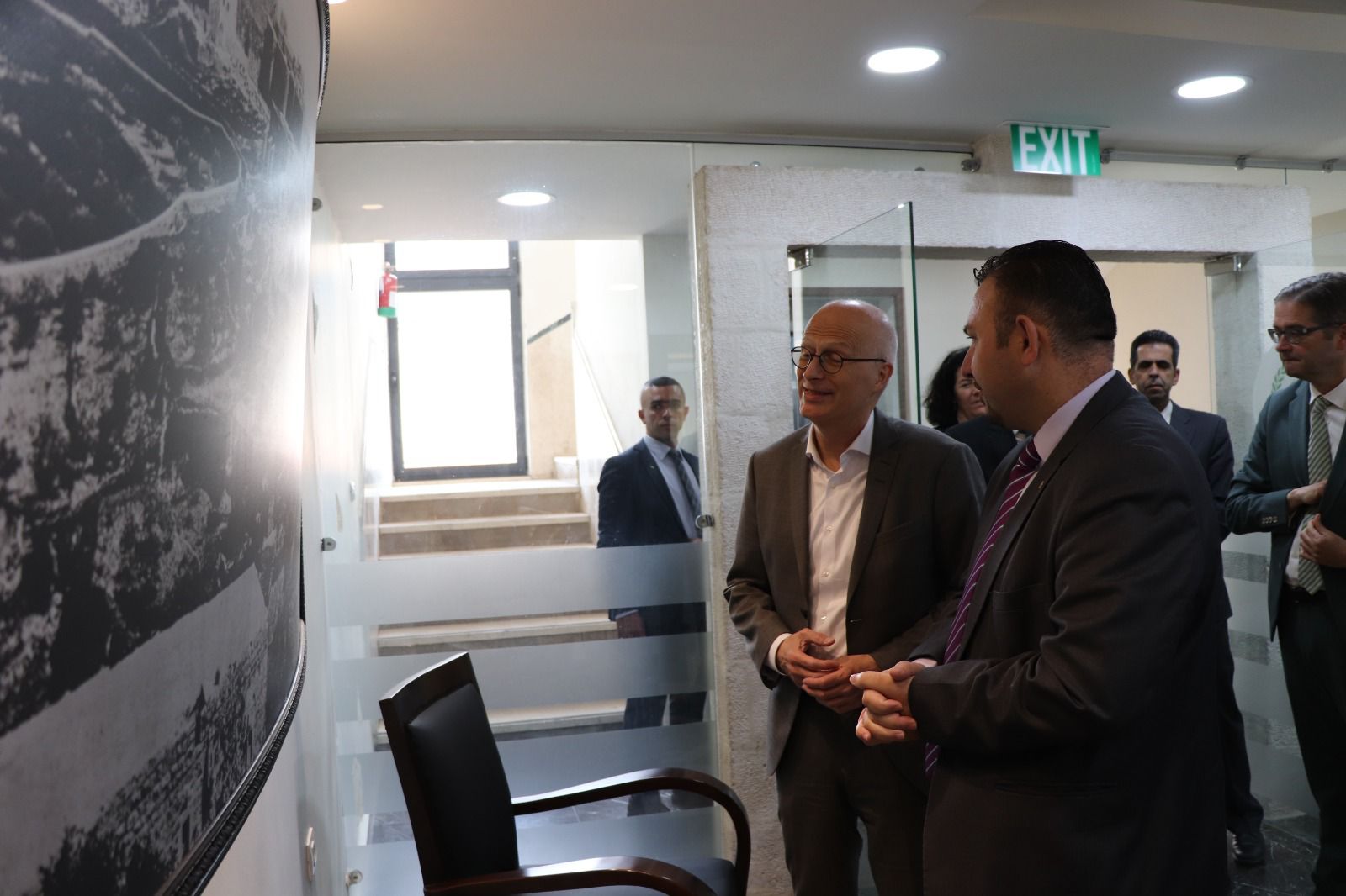 رئيس بلدية بيت لحم حنانيا يستقبل رئيس المجلس الاتحادي لجمهورية ألمانيا الاتحادية (البوندسترات)