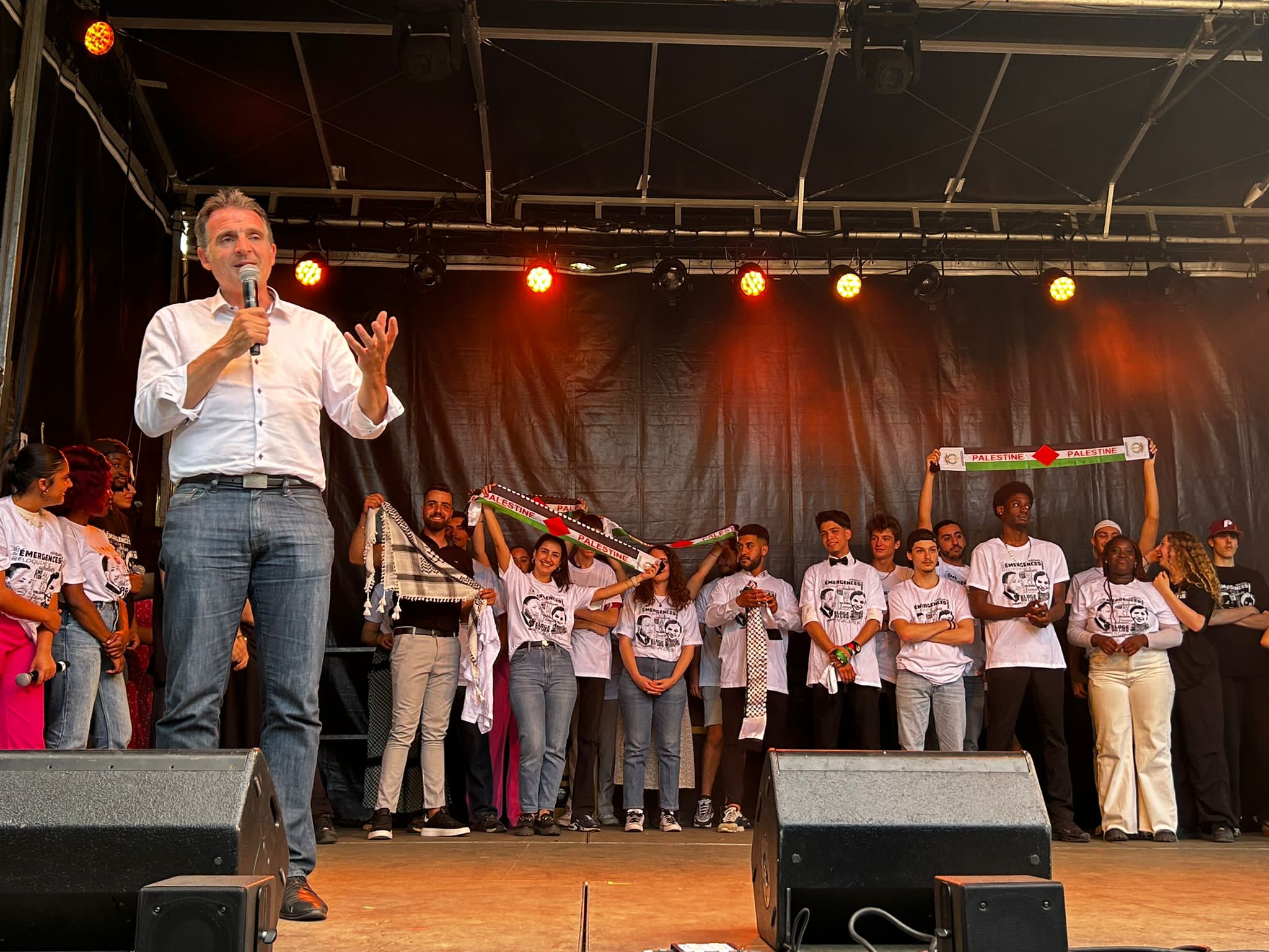 حنانيا يُطلق فعاليات شهر فلسطين في مدينة جرونوبل الفرنسية