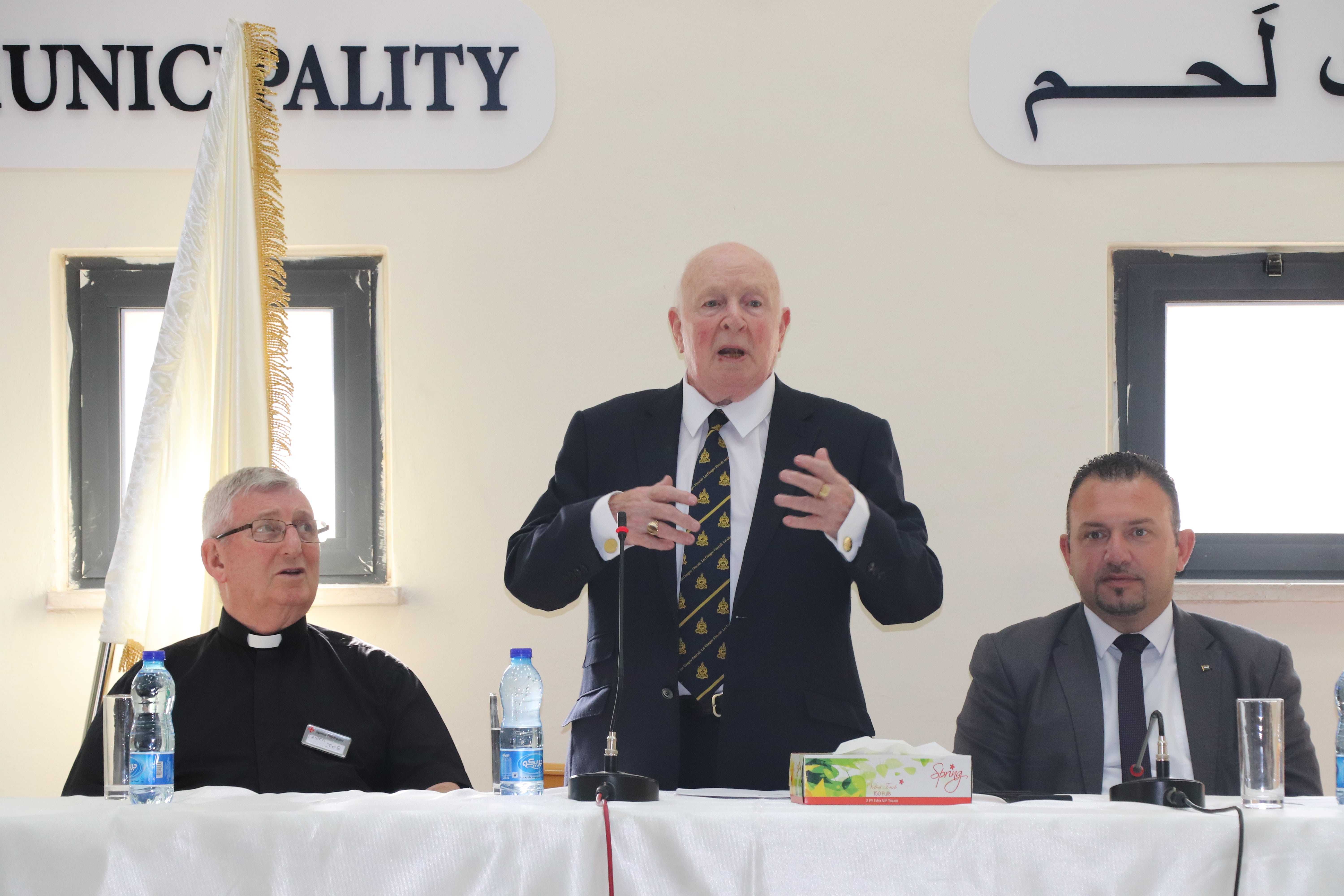 بلدية بيت لحم تنظم حفلاً على شرف رئيس بلدية غلاسكو السابق أليكس موسين والوفد الإسكتلندي المرافق له