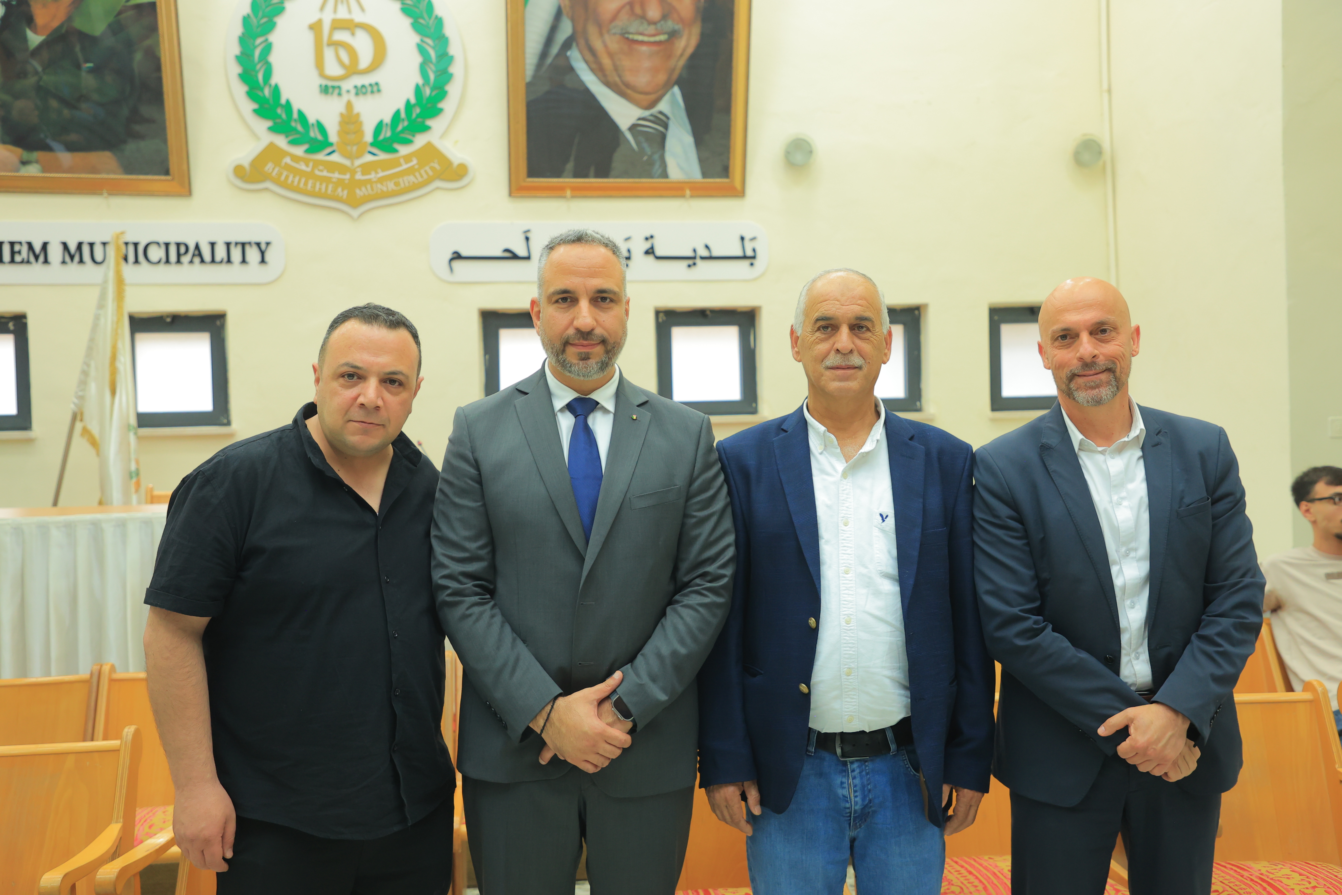 قنواتي وثلجية يتسلمان التهاني ويؤكدان الانفتاح والشراكة لخدمة بيت لحم