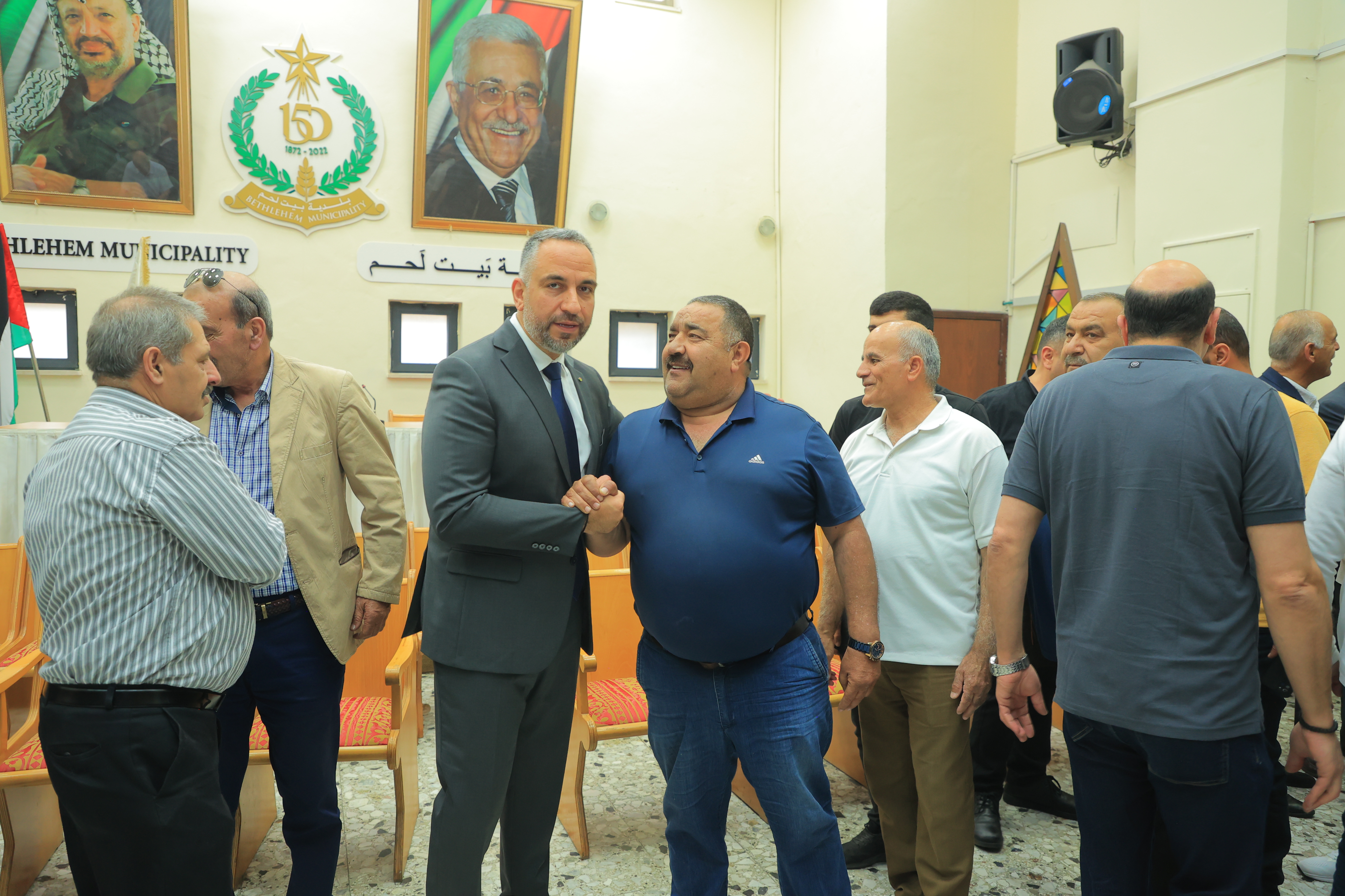 قنواتي وثلجية يتسلمان التهاني ويؤكدان الانفتاح والشراكة لخدمة بيت لحم