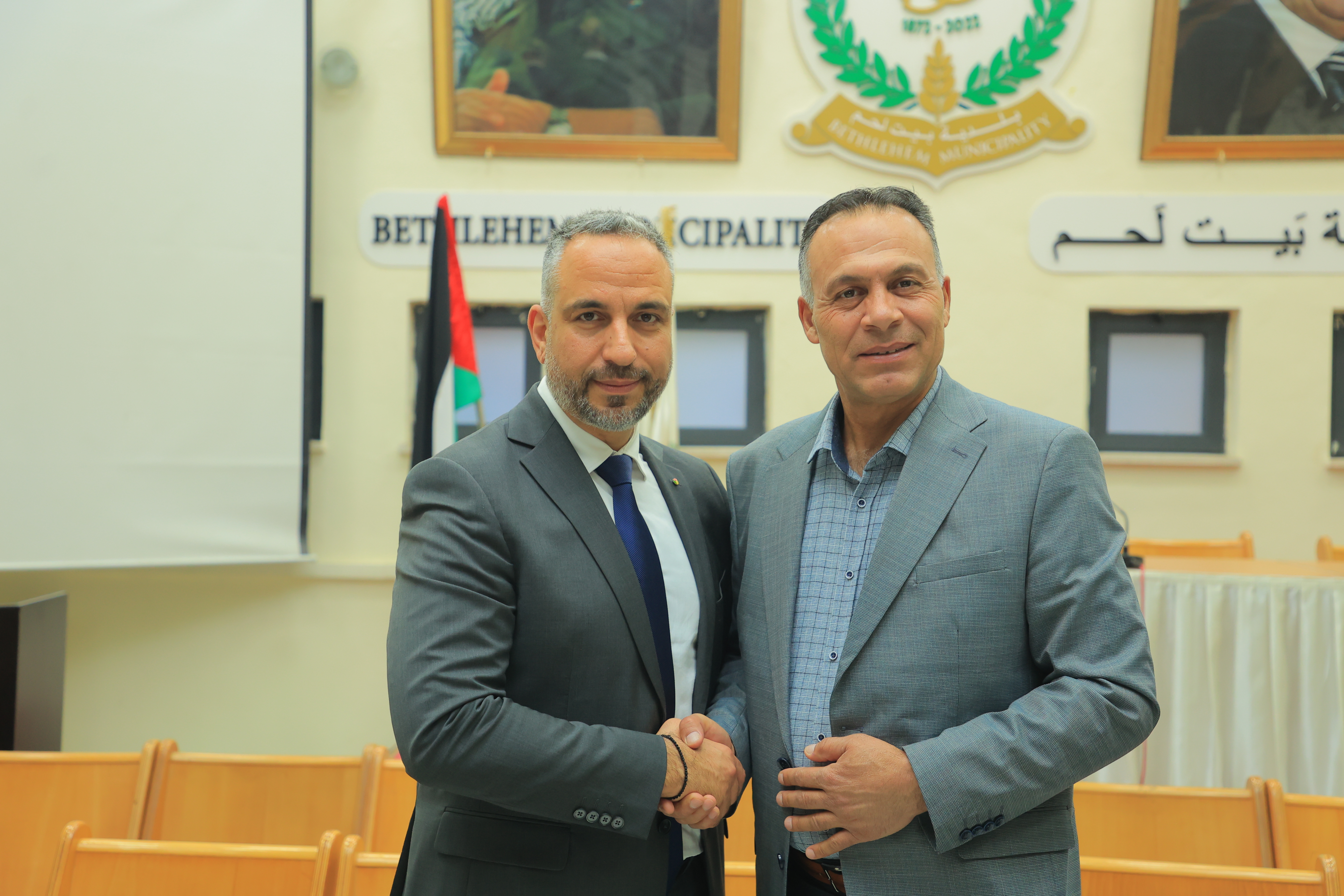 قنواتي وثلجية يتسلمان التهاني ويؤكدان الانفتاح والشراكة لخدمة بيت لحم
