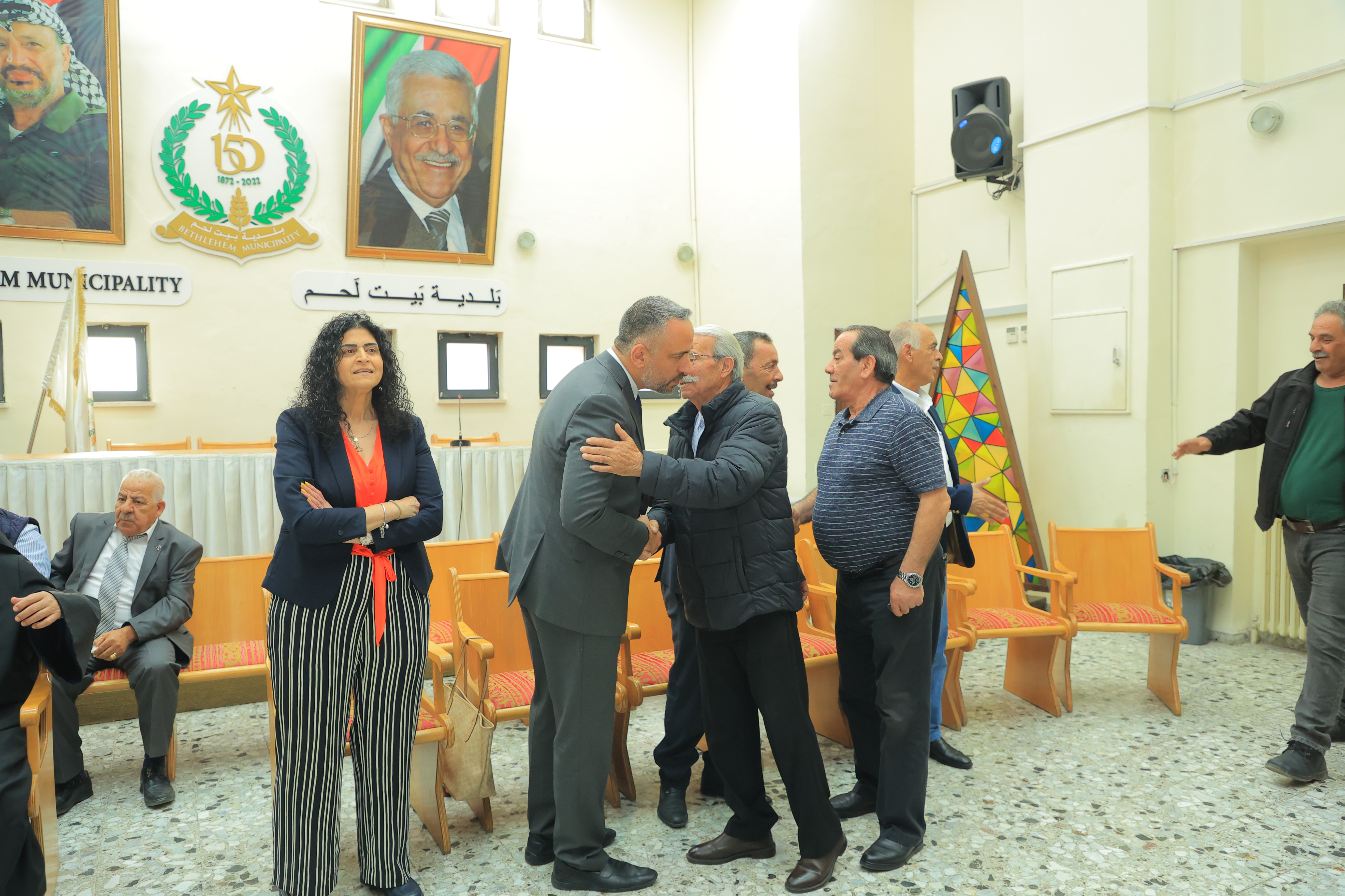 قنواتي وثلجية يتسلمان التهاني ويؤكدان الانفتاح والشراكة لخدمة بيت لحم