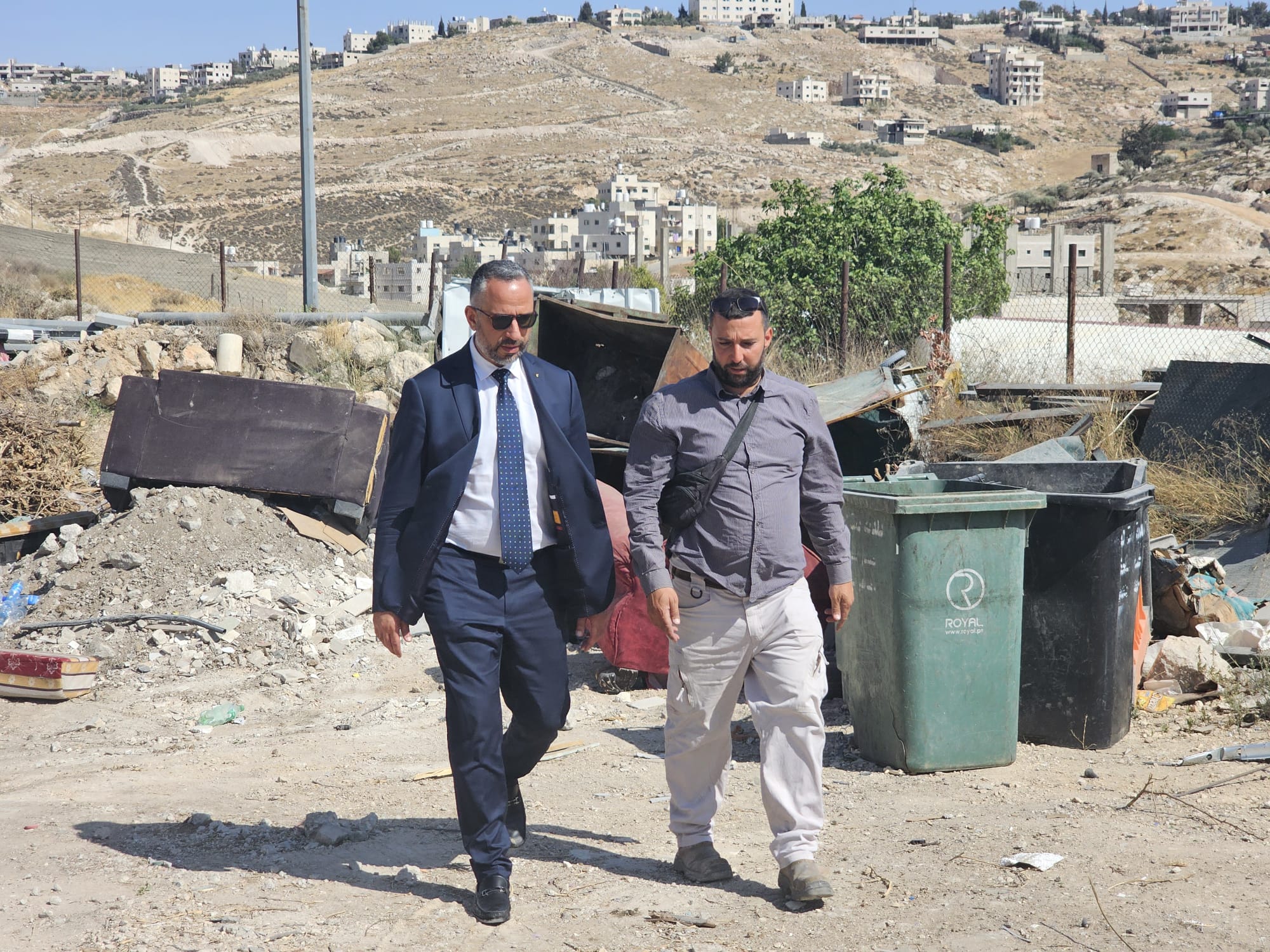 رئيس بلدية بيت لحم يبحث سبل التعاون المشترك مع مدير الوكالة الإيطالية للتعاون الإنمائي