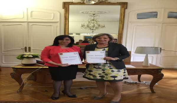 رئيسة بلدية بيت لحم تزور لورد الفرنسية لتوقيع وثيقة اعلان النوايا لتوقيع اتفاقية توأمة