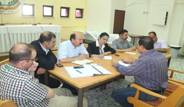 بلدية بيت لحم تتابع عن كثب المواضيع الطارئة لمواطني المدينة بحضور رئيسة ومدير عام البلدية ومدراء الدوائر 