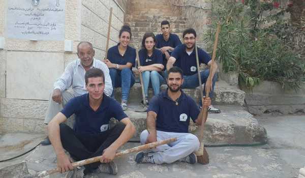 مجلس شبابي بيت لحم يشارك في تنظيف مقبرة الأرمن
