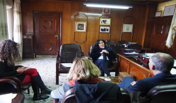 رئيسة بلدية بيت لحم تستقبل القنصل الفرنسي العام في القدس لترتيب زيارة رئيسة بلدية لورد الفرنسية إلى بيت لحم