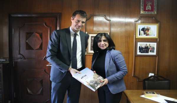 رئيسة بلدية بيت لحم تلتقي بممثل الدنمارك لدى دولة فلسطين وتطلعه على إنجازات البلدية وتحديات المدينة 