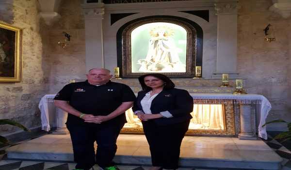 رئيسة بلدية بيت لحم الأستاذة فيرا بابون  تستقبل محافظ ميريلاند الأمريكية 