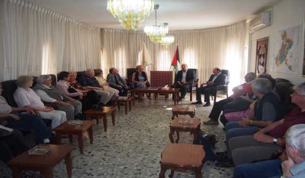 نائب رئيسة بلدية بيت لحم يستقبل وفد جمعية الصداقة بيت لحم كولون 