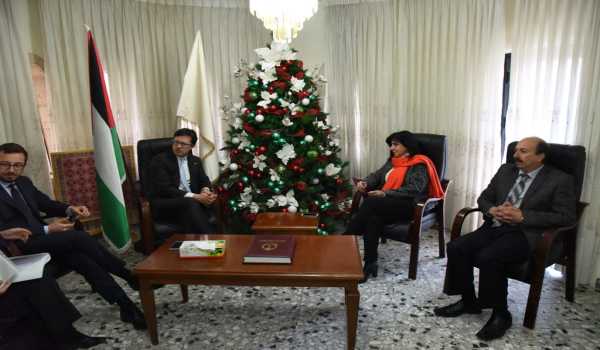 رئيسة بلدية بيت لحم تستقبل ممثلة النرويج في فلسطين ورئيس بلدية فلورنسا ويبحثون سبل تعزيز التعاون المشترك