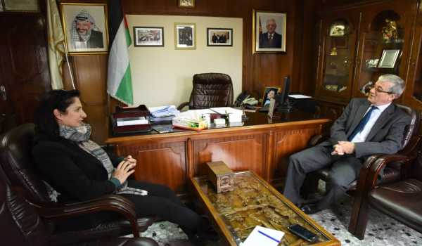 رئيسة بلدية بيت لحم تلتقي برئيس مكتب ممثلية جمهورية سلوفينيا 