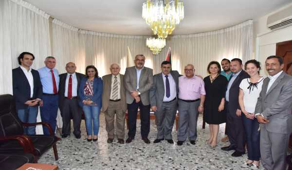  رئيس بلدية بيت لحم  يستقبل مجلس ادارة مؤسسة تطوير بيت لحم 