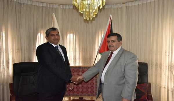 رئيس بلدية بيت لحم يستقبل ممثل سريلانكا لدى دولة فلسطين 