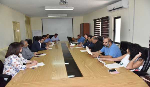 اجتماع في بلدية بيت لحم للوقوف على اخر المستجدات حول بيت لحم عاصمة الثقافة العربية ٢٠٢٠ 