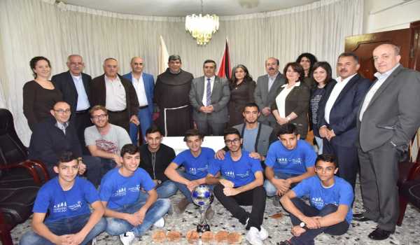 بلدية بيت لحم تكرم فريق نادي عاصمة الميلاد بعد أن أحرز المرتبة الثانية في دوري بريشا الإيطالية 