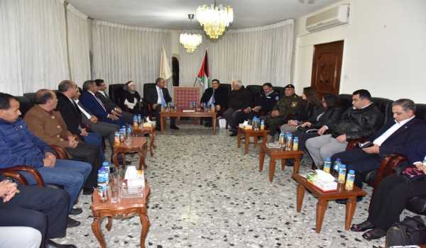 رئيس وأعضاء مجلس بلدية بيت لحم يستقبلون أمين أمانة عمان الكبرى