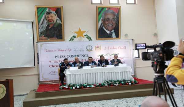 مؤتمر صحفي خاص بإحتفالات أعياد الميلاد المجيدة في دار بلدية بيت لحم