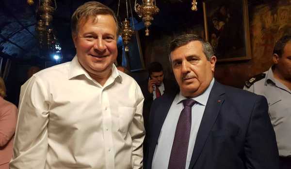 Salman participated in the official reception of the President of Panama at the Church of the Nativity in Bethlehem