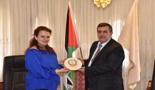 Mayor of Bethlehem welcomes the Director General of the Middle East and Africa Department in the Ministry of Foreign Affairs of Ukraine and conveys the city challenges to her
