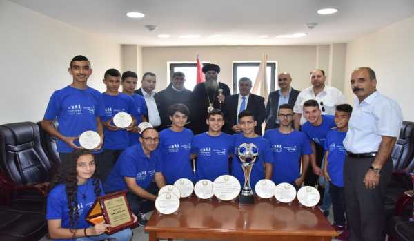 بلدية بيت لحم تكرم فريق نادي عاصمة الميلاد بعد أن أحرز المرتبة الثانية في دوري بريشا الإيطالية