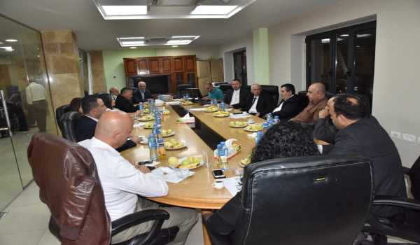 عطوفة محافظ بيت لحم يحل ضيفاً على جلسة مجلس بلدية بيت لحم