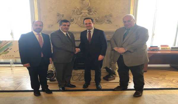 لقاء يجمع بين رئيسي بلديتي بيت لحم ولشبونة بهدف بحث سبل التعاون المشترك