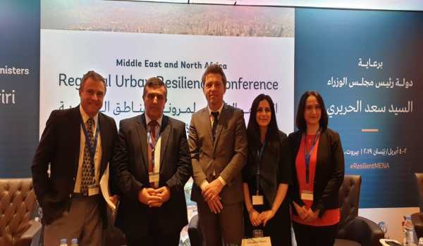رئيس بلدية بيت لحم يشارك في المؤتمر الإقليمي لمرونة المناطق الحضرية في الشرق الأوسط وشمال إفريقيا في لبنان 