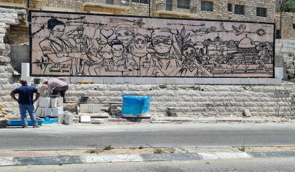 قسم الأشغال في بلدية بيت لحم يتابع بعض الأعمال في المدينة