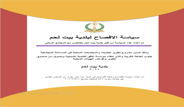 سياسة الافصاح 